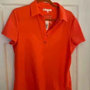 NWT Jude Connelly polo type shirt, bright orange